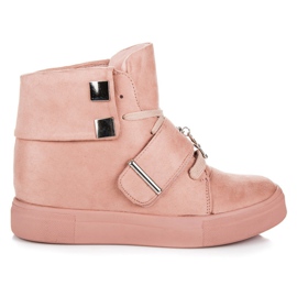 Seastar Suede Wedge Sneakers lyserød