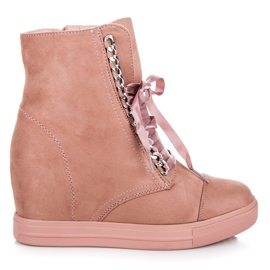 Seastar Pink sneakers med lynlås lyserød