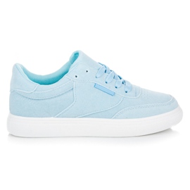 Sneakers på platformen blå