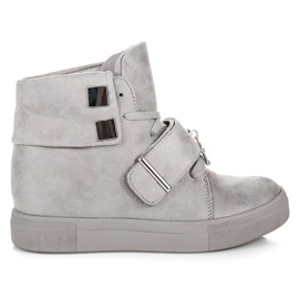 Seastar Suede Wedge Sneakers grå