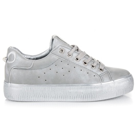 Sølv sneakers grå