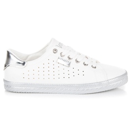 L&H Gennembrudte sneakers hvid