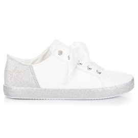L&H Sneakers bundet med et bånd hvid