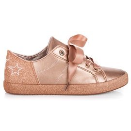 L&H Sneakers bundet med et bånd lyserød