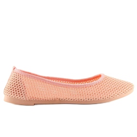 Pink mesh ballerinaer JX56 Pink lyserød