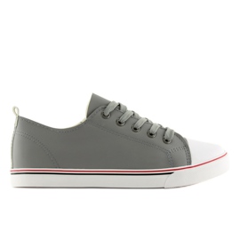 Grå Kvinders grå sneakers XL01p Grå