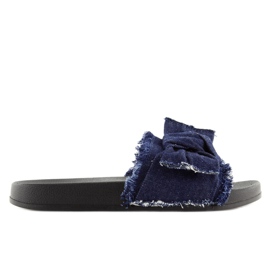 Marineblå denim hjemmesko HN55 D.BLÅ marine blå