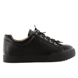 Sorte kvinders sneakers 7209 Sort