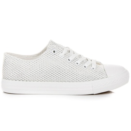 L&H Stilfulde damesneakers hvid