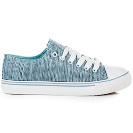 L&H Lyseblå sneakers