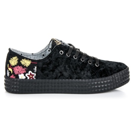 Kylie Velour sorte sneakers