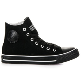 New Age Bindede høje sneakers sort