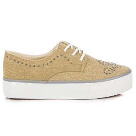 Kylie Sneakers med krystaller brun