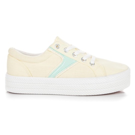 Kylie Sneakers på platformen gul