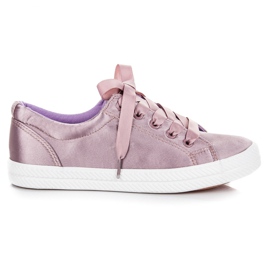 Kylie Satin sneakers violet