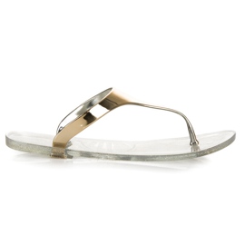 Vinceza Gummi flip flops gul