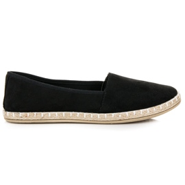 Ruskind espadriller sort