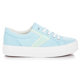 Kylie Sneakers på platformen blå