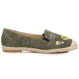 Seastar Espadriller med lapper grøn