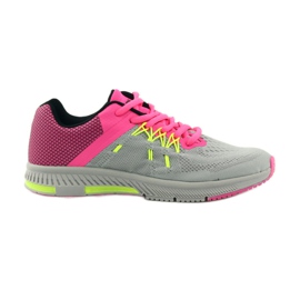 Damesport super let DK 14290 grå/pink lyserød