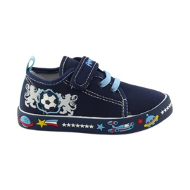 American Club Amerikanske sneakers sneakers læder indersål marine blå blå hvid