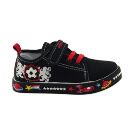 American Club Amerikanske sneakers sneakers læder indersål rød sort hvid