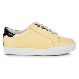 Vices Slip-on sneakers med ugler gul