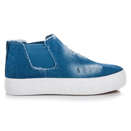 Seastar Denim Slipons over anklen blå