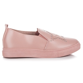 Pink Slipons med en stjerne lyserød