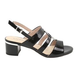Caprice sandaler damesko med dekoration 28208 sort