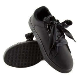 Sorte BL1250-SP sorte sneakers med et bånd