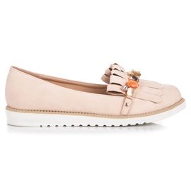 Vices Loafers med perler brun