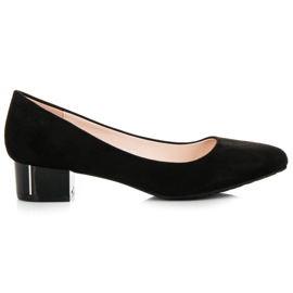 Vices Suede pumps til hverdagsbrug sort