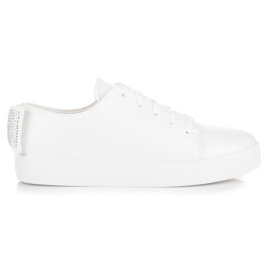 Vices Bundne sneakers med sløjfe hvid