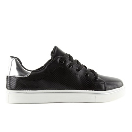 Sorte damesneakers B110-20 Sort rød