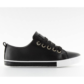 Sorte damesneakers A88-07 Sort