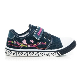 Hasby Mørkeblå sneakers