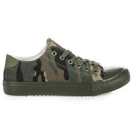 Camosneakers til kvinder grøn