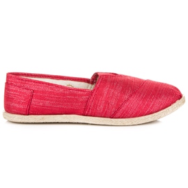 Slip-on espadriller rød