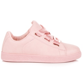 Stilfulde sneakers med et bånd lyserød