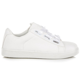 Stilfulde sneakers med et bånd hvid