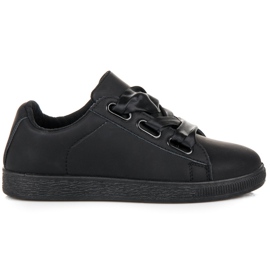 Stilfulde sneakers med et bånd sort