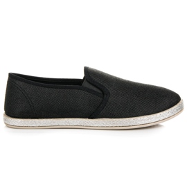 Muto Sort slip on espadriller