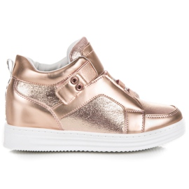 Muto Pink sneakers med velcro lyserød