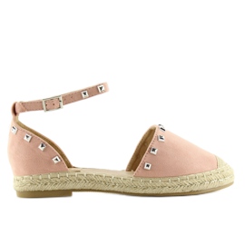 Espadriller med pink 99-26 pink nitter lyserød
