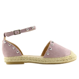 Espadriller med lilla 99-26 lilla nitter violet
