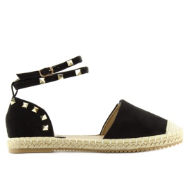 Sorte espadriller til kvinder 12-56 sort