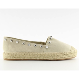 Beige espadriller til kvinder 99-17 beige