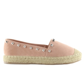 Espadriller til kvinder pink 99-17 pink lyserød