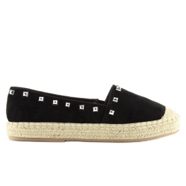 Sorte espadriller til kvinder 99-17 sorte